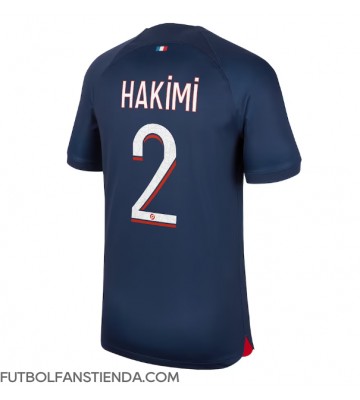 Paris Saint-Germain Achraf Hakimi #2 Primera Equipación 2023-24 Manga Corta